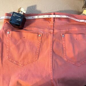 J. Jill Coral Slim Ankle Jeans 14
